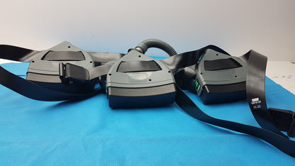 Lot of 3 MSA OptimAir TL PAPR Powered Air Purifying Respirator Blowers Hoses