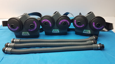Lot of 3 MSA OptimAir TL Powered Air Purifying Respirator