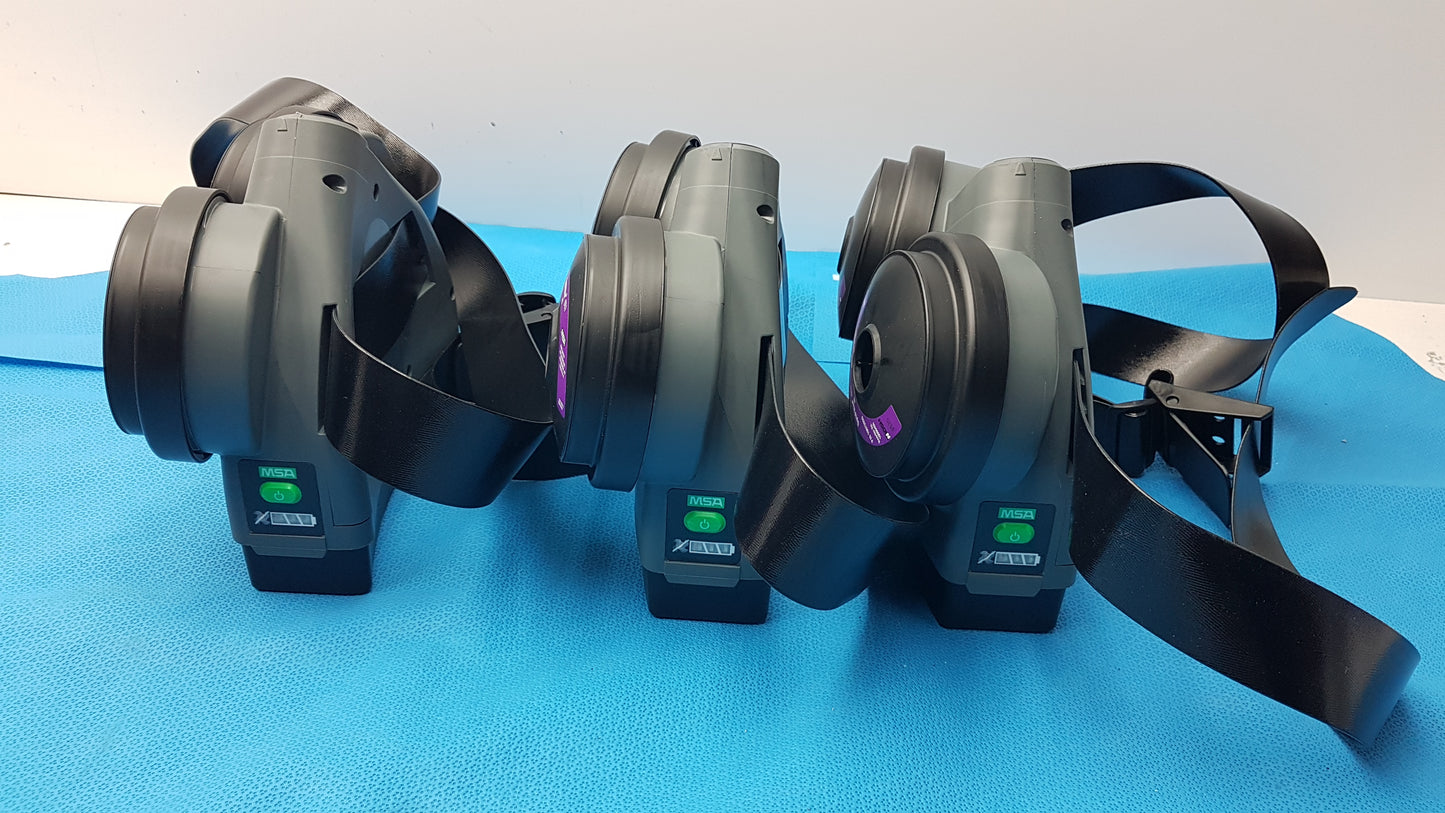 Lot of 3 MSA OptimAir TL Powered Air Purifying Respirator