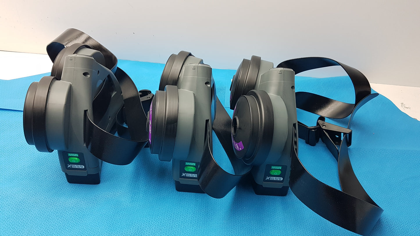 Lot of 3 MSA OptimAir TL Powered Air Purifying Respirator