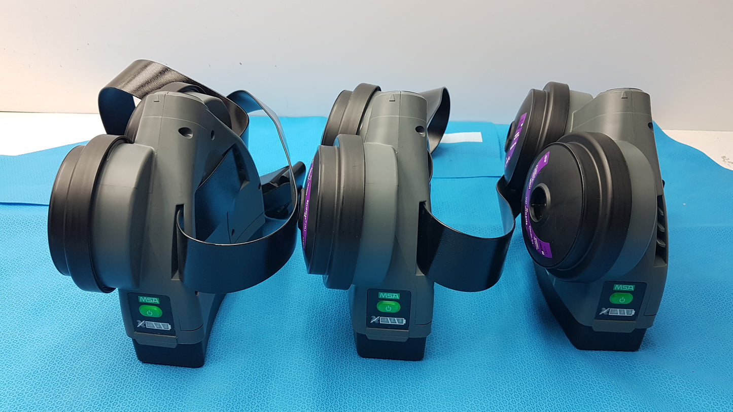 Lot of 3 MSA OptimAir TL Powered Air-Purifying Respirator