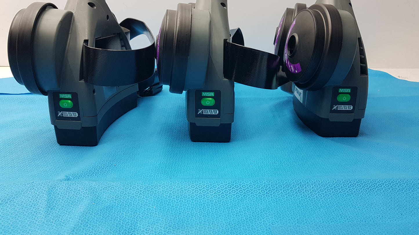 Lot of 3 MSA OptimAir TL Powered Air-Purifying Respirator