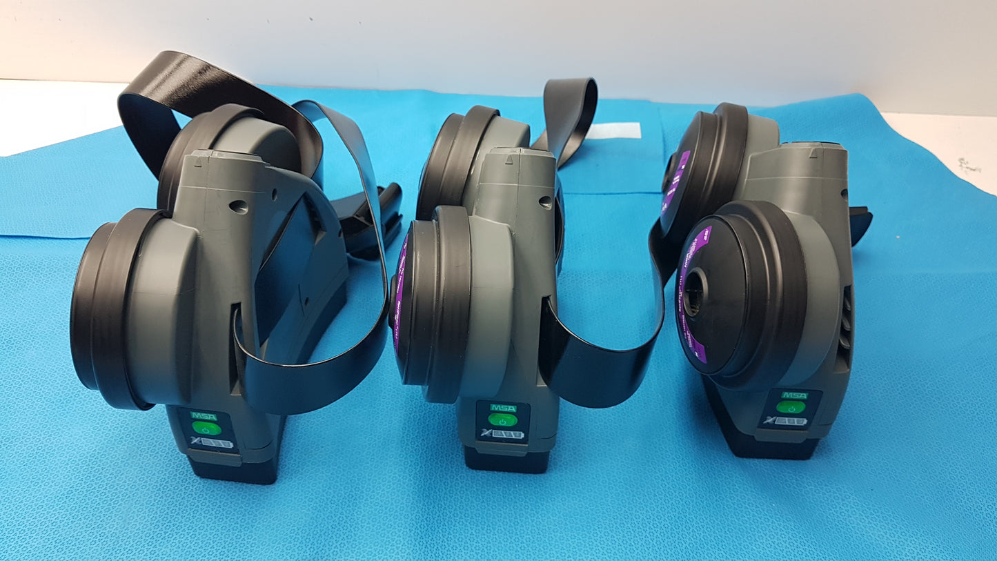 Lot of 3 MSA OptimAir TL Powered Air-Purifying Respirator