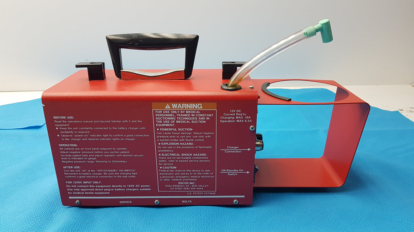 S-Scort 40014B Portable Regulator Suction Unit
