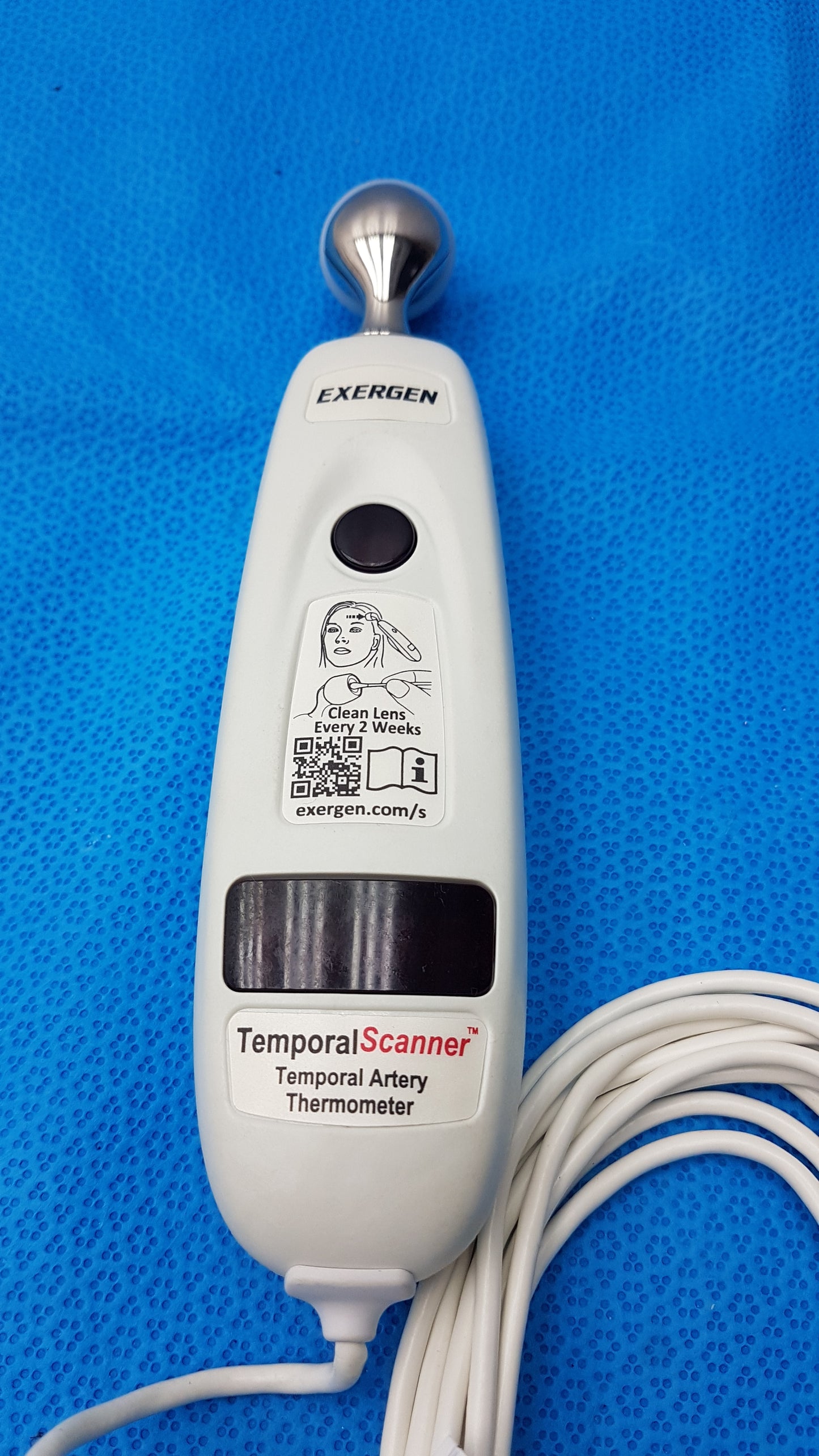 Lot of 2 Exergen TAT-5000S-RS232-CORO Temporal Scanner Thermometer