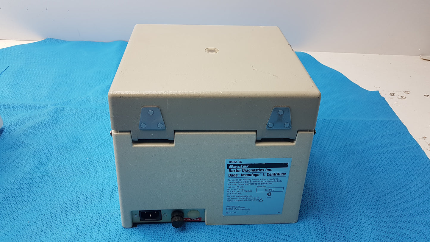 Hettich Haematokrit 200 & Baxter Immufuge II Benchtop Laboratory Centrifuge