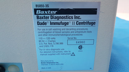 Hettich Haematokrit 200 & Baxter Immufuge II Benchtop Laboratory Centrifuge