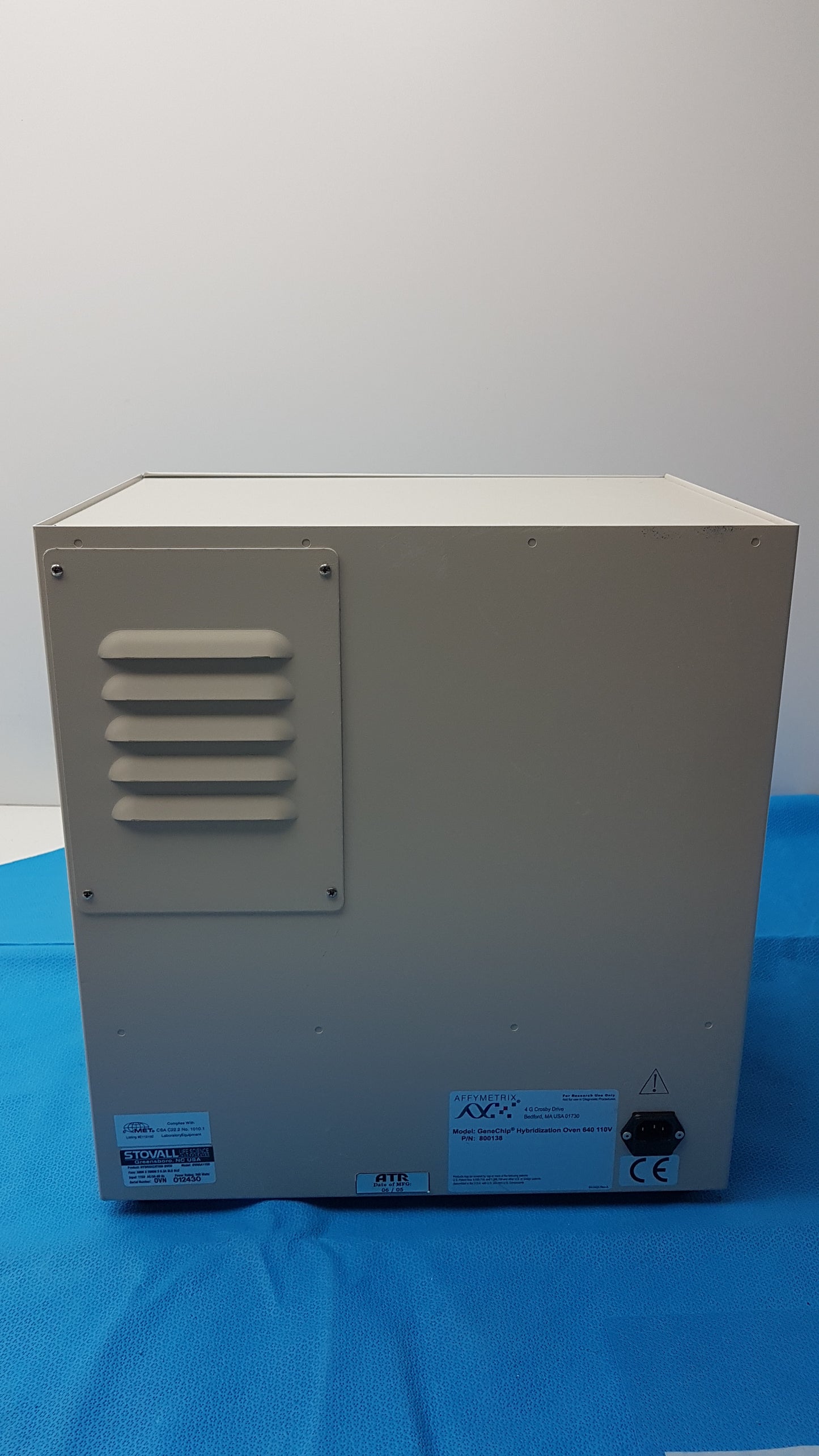 Stovall Affymetrix GeneChip Hybridization Oven 640 P/N 800138