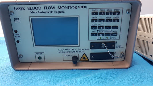 Moor Instruments MBF3D Laser Blood Flow Monitor With Chiu Mercury-100W Power Supply