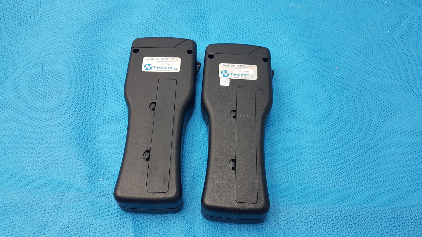 Lot of 2 Hygiena SystemSURE Plus Luminometers ATP Monitoring System