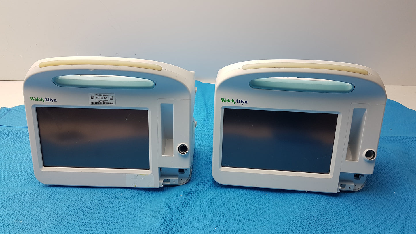 Lot of 2 Welch Allyn 6500 Series Vital Signs Monitor