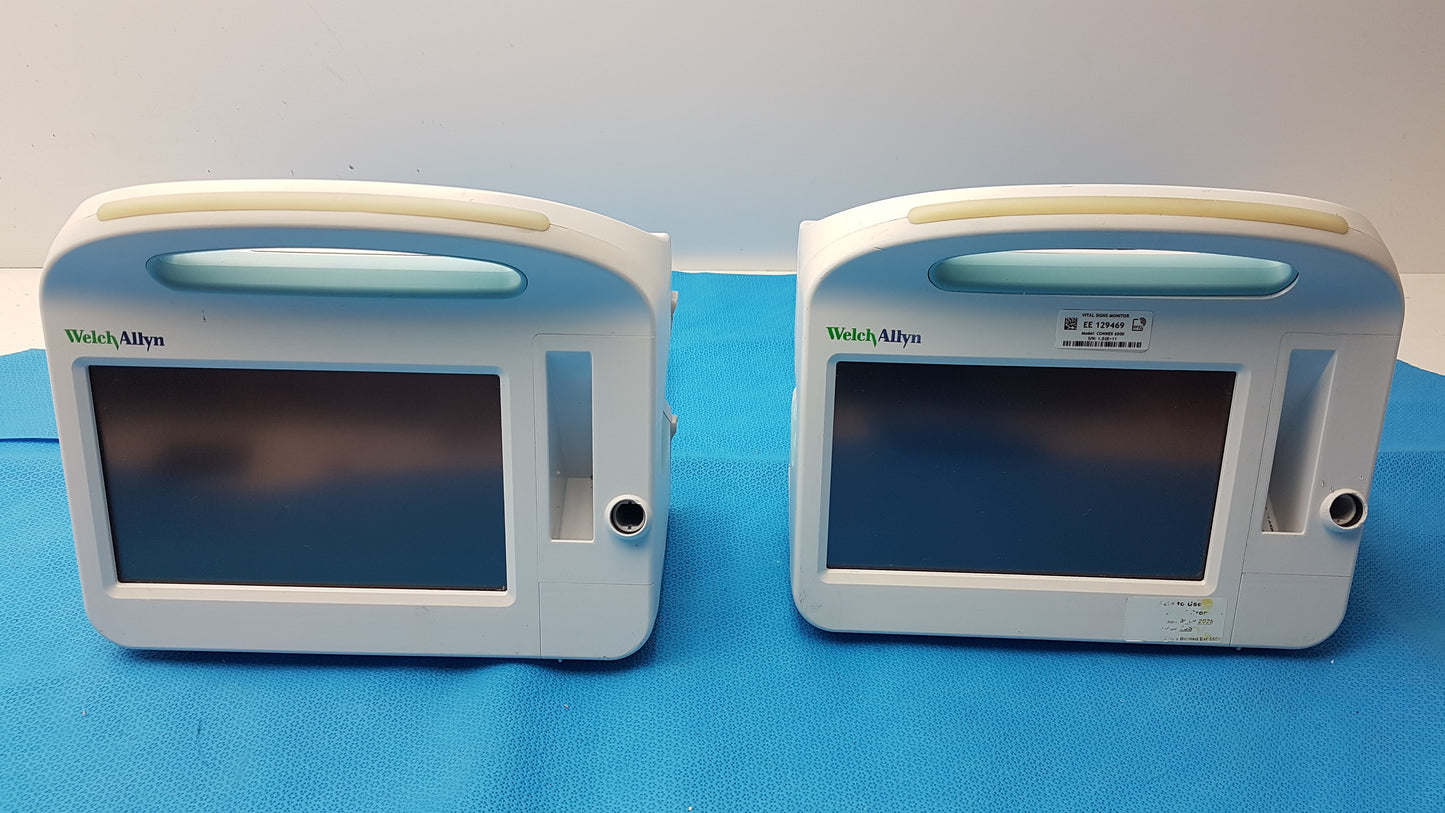 Lot of 2 Welch Allyn Connex 6500 Vital Signs Monitor