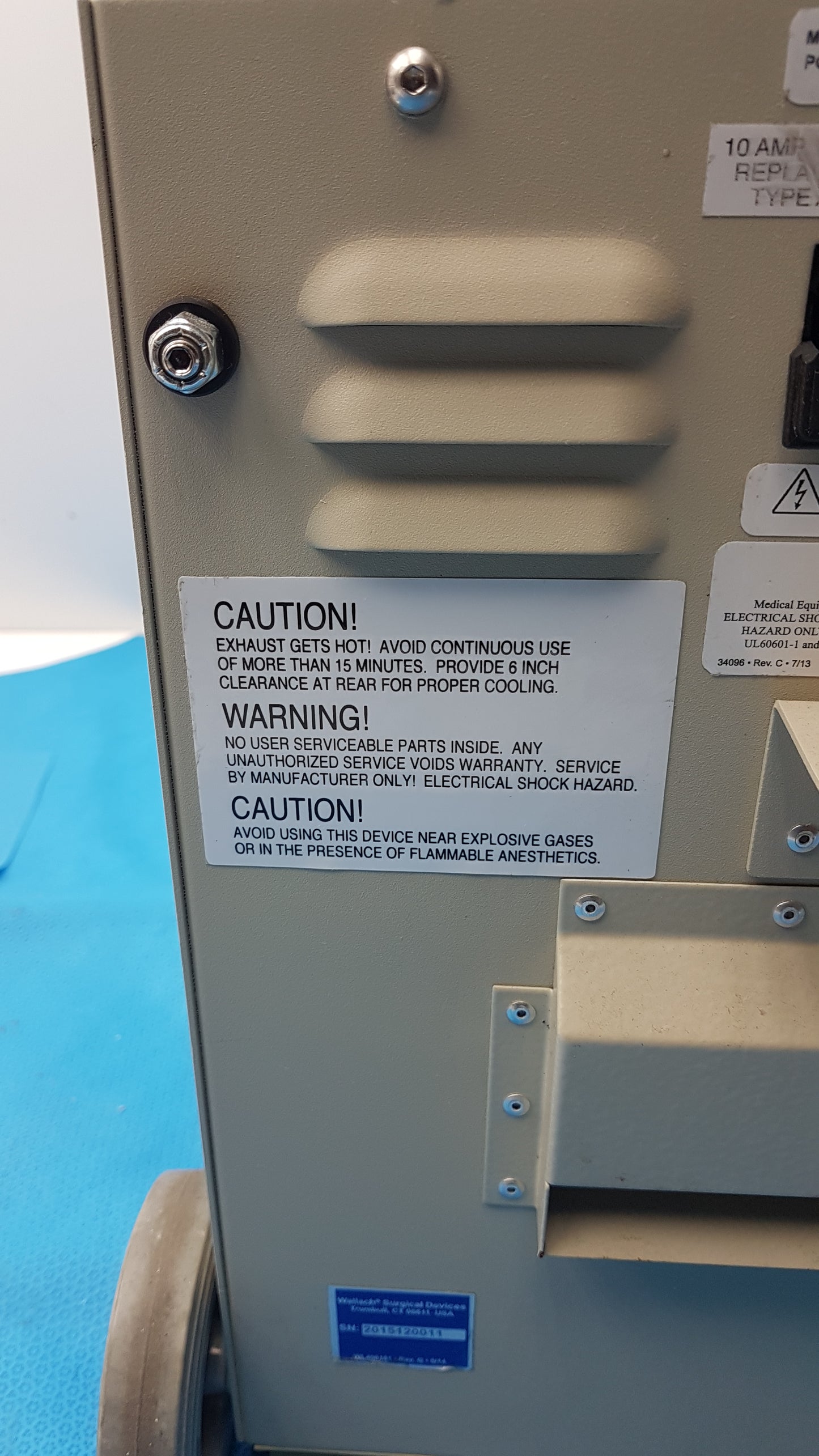 Wallach Biovac Quantum Series Smoke Evacuator Ref 909070