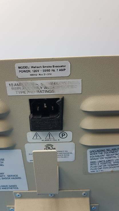 Wallach Biovac Quantum Series Smoke Evacuator Ref 909070