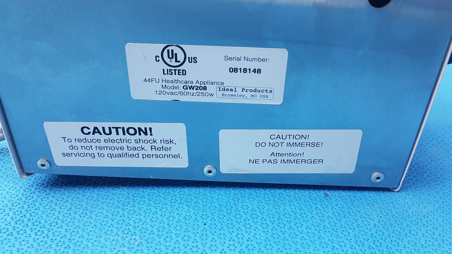 Ideal Products GW208 Ultrasound Gel Warmer For 2 Containers