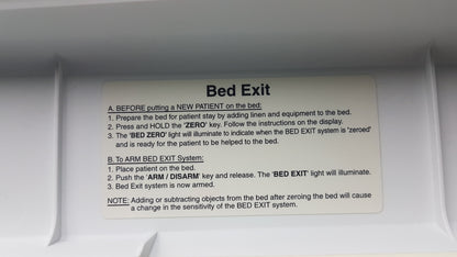 Stryker S3 Med-Surg Bed Footboard Control Panel Assembly