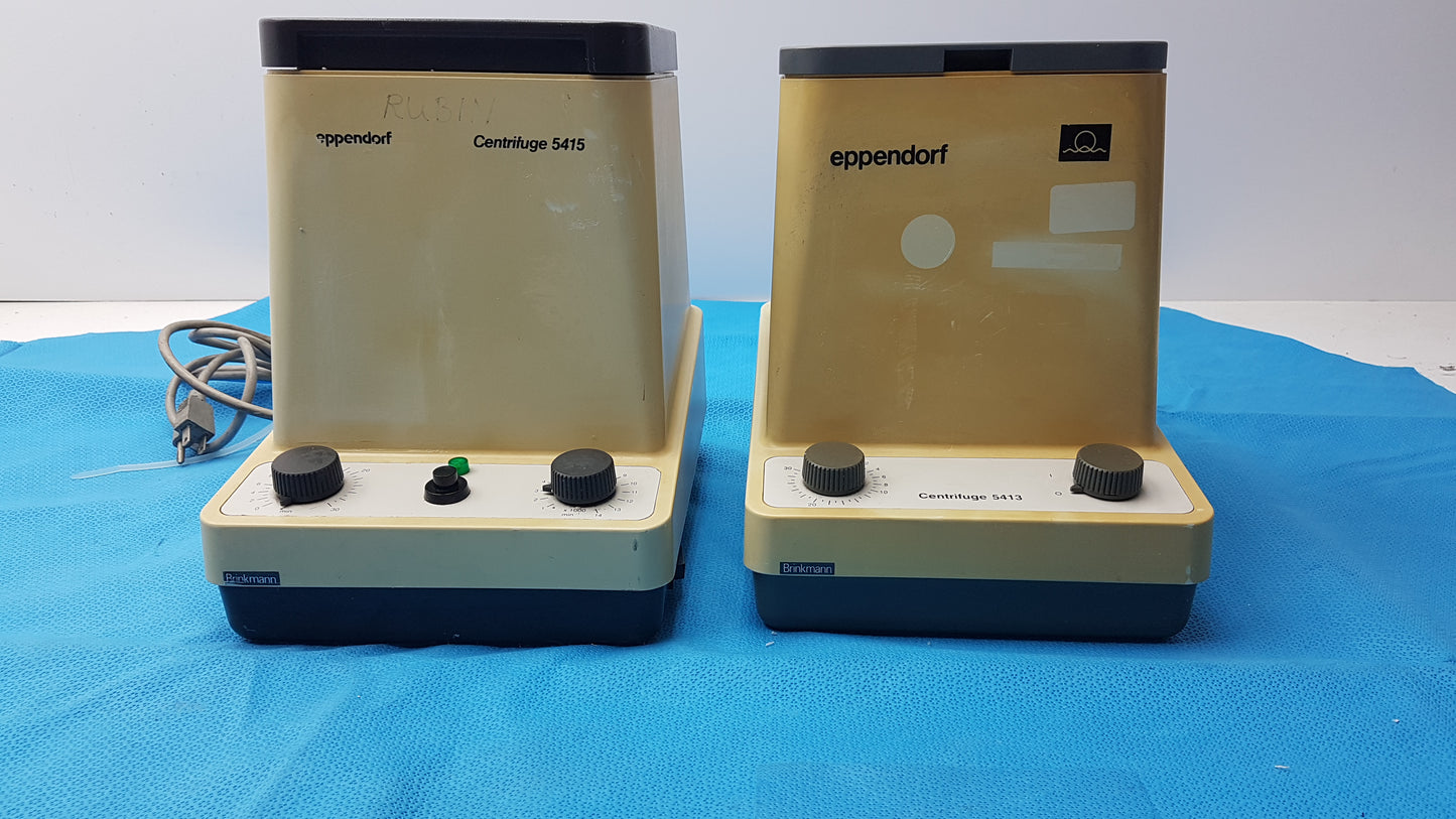 Lot of 2 Eppendorf Benchtop Compact Laboratory Centrifuges