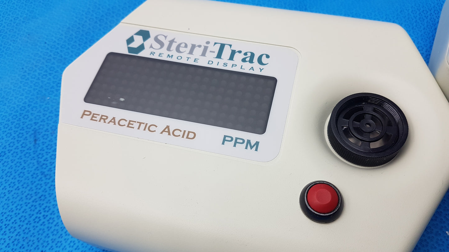 Lot of 3 SteriTrac Area Monitor Peracetic Acid & Hydrogen Peroxide PPM Monitors