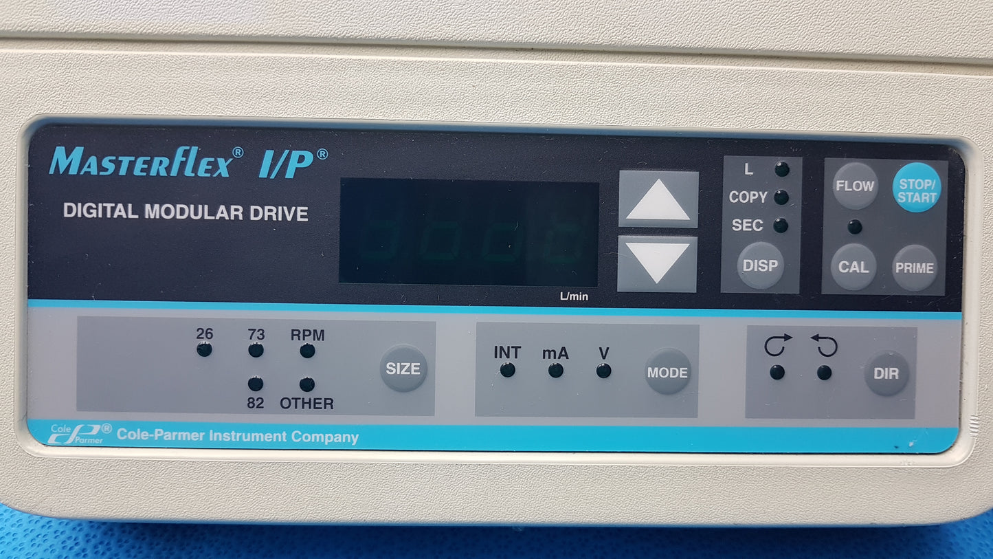 Cole-Parmer Masterflex I/P Digital Modular Drive Pump Controller With 77601-10 Pump