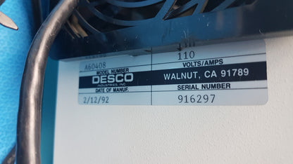 Lot of 2 Desco A60408 Bench Top Ionizer 110V