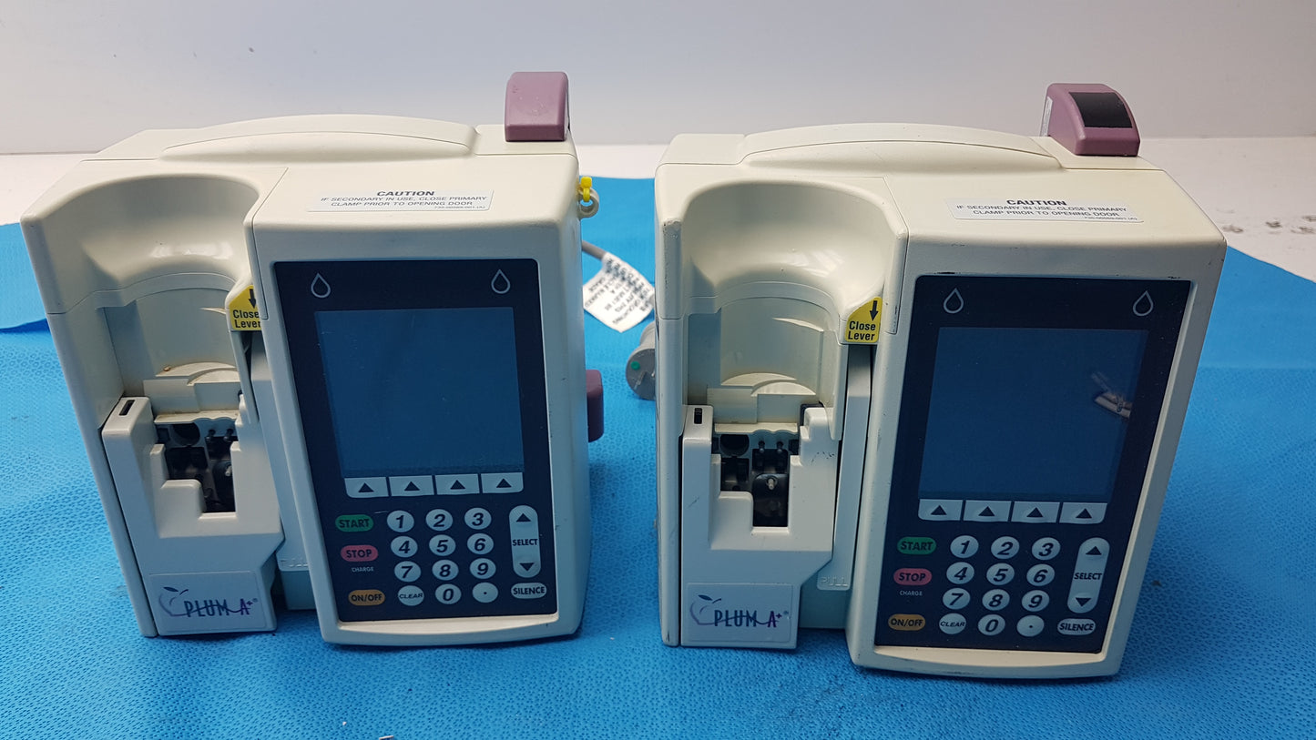 Lot of 2 Hospira Plum A+ Infusion pumps