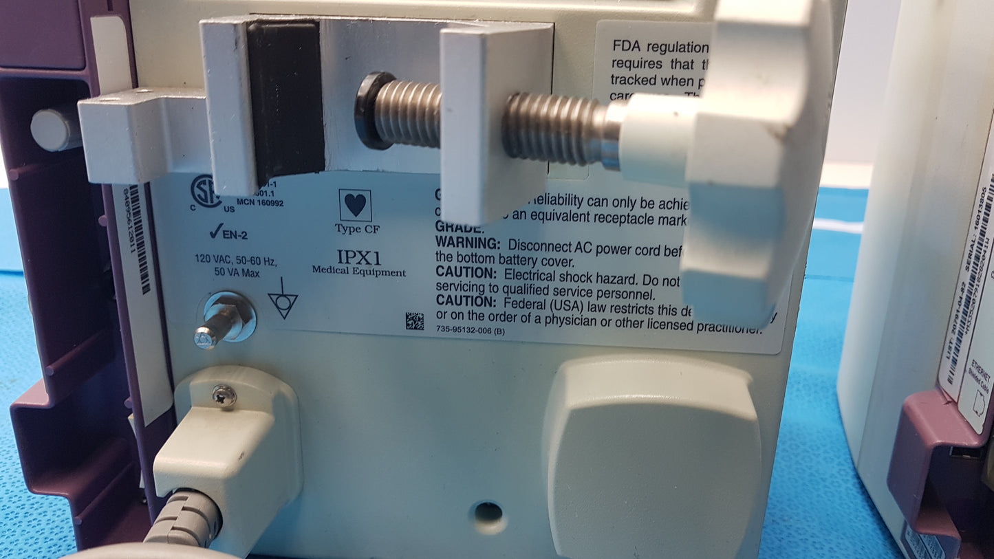 Lot of 2 Hospira Plum A+ Infusion pumps