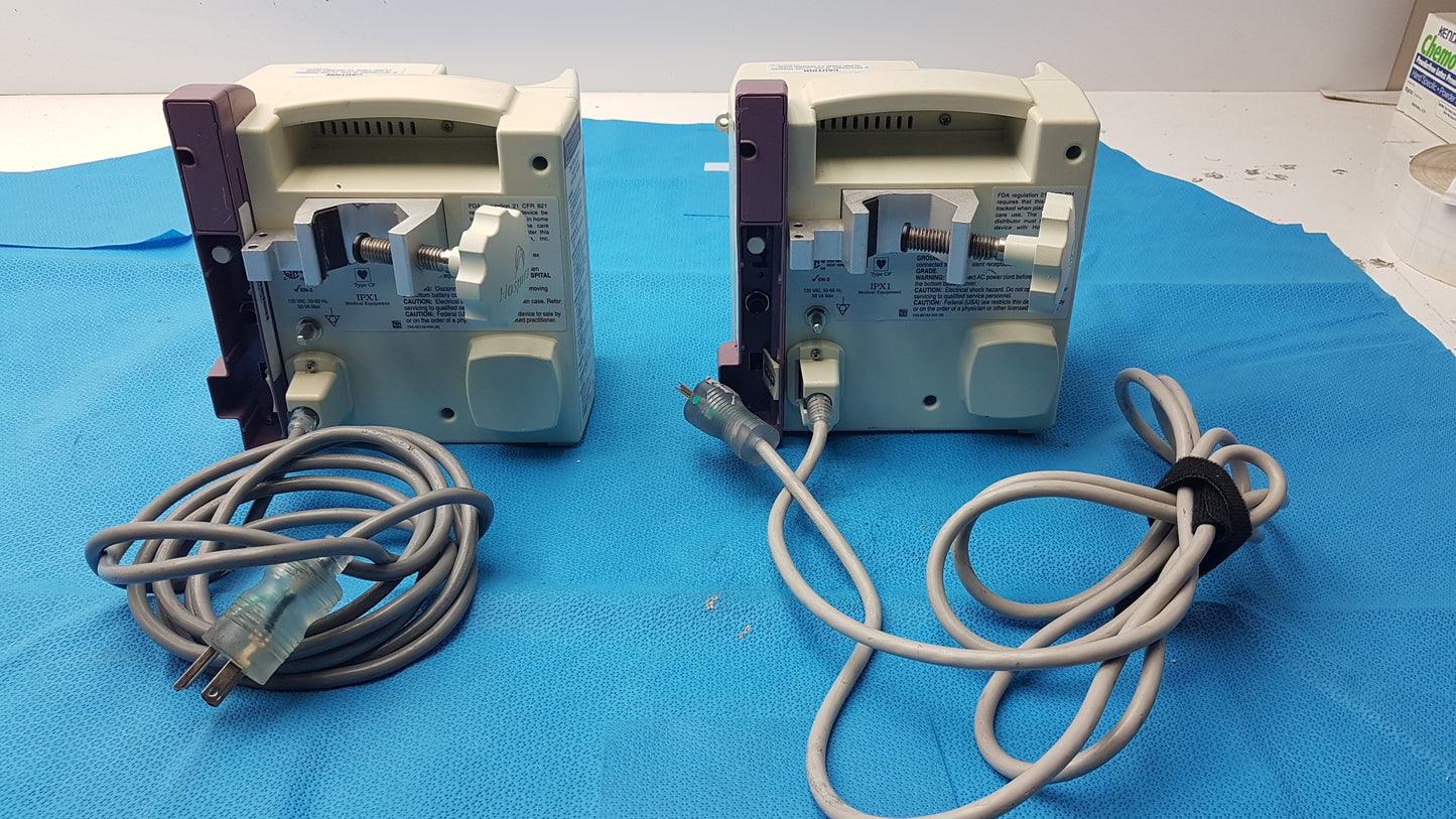 Lot of 2 Hospira Plum A+ Infusion pumps