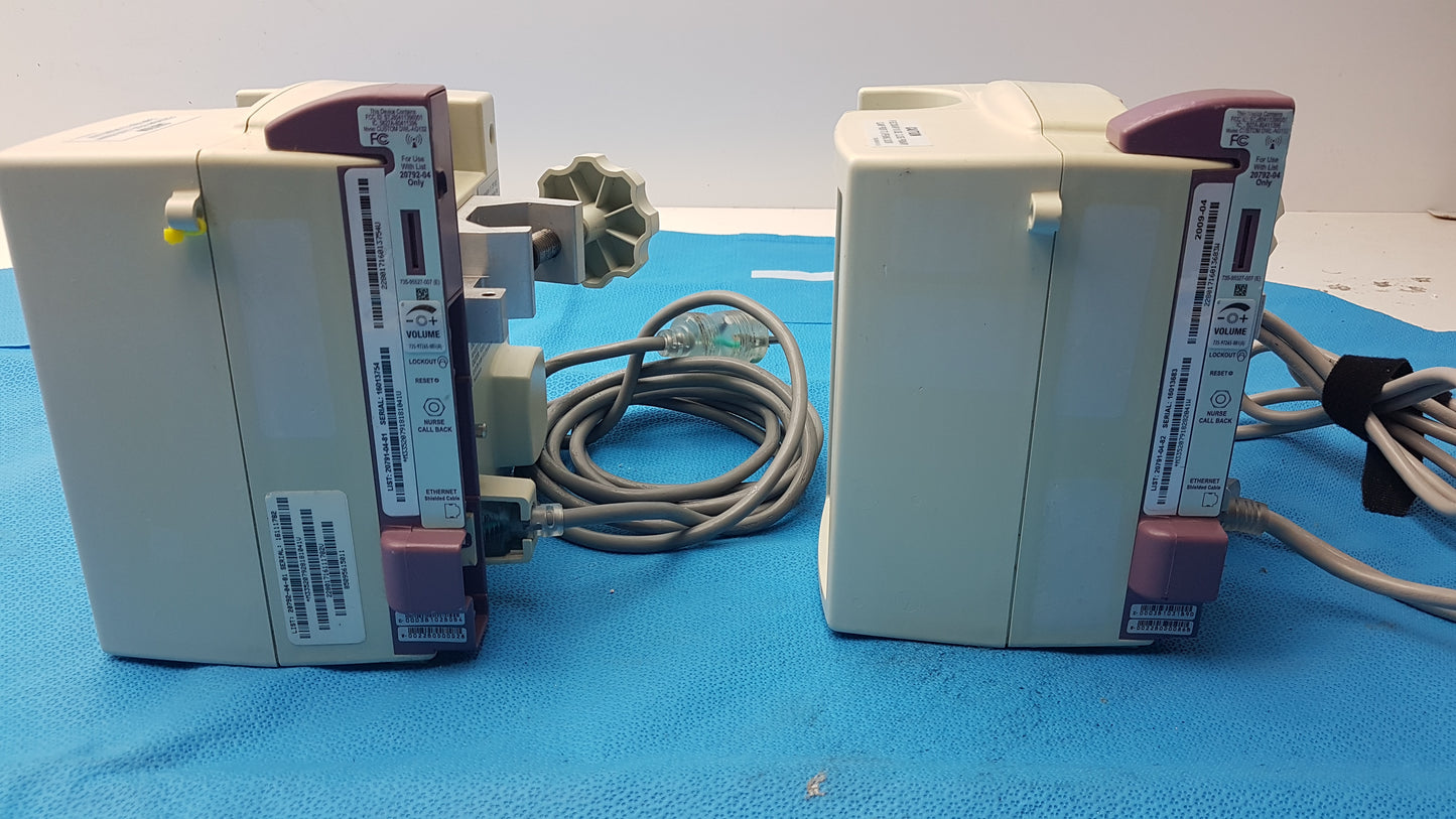 Lot of 2 Hospira Plum A+ Infusion pumps