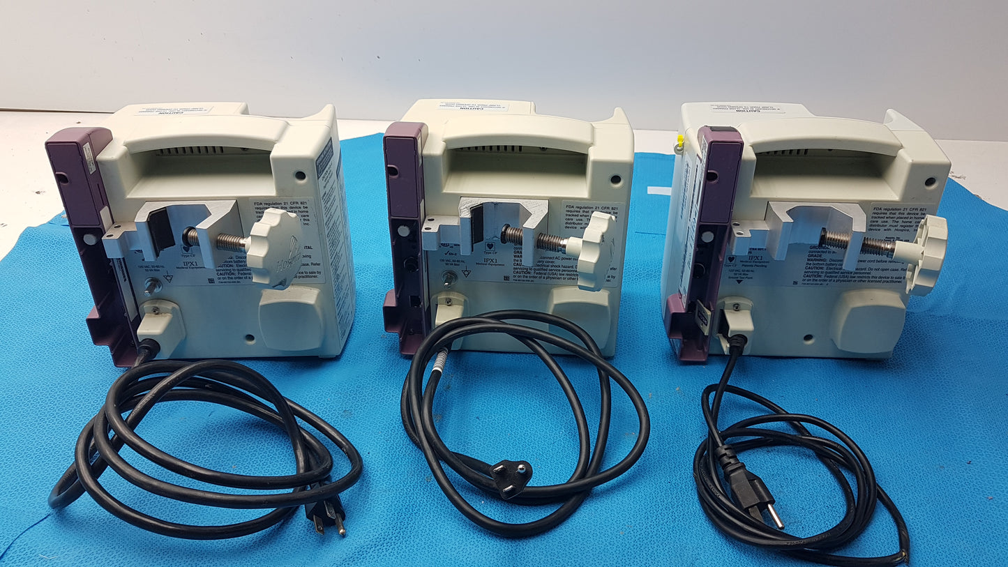 Lot of 3 Hospira DWL-AG132 Plum A+ Infusion pumps