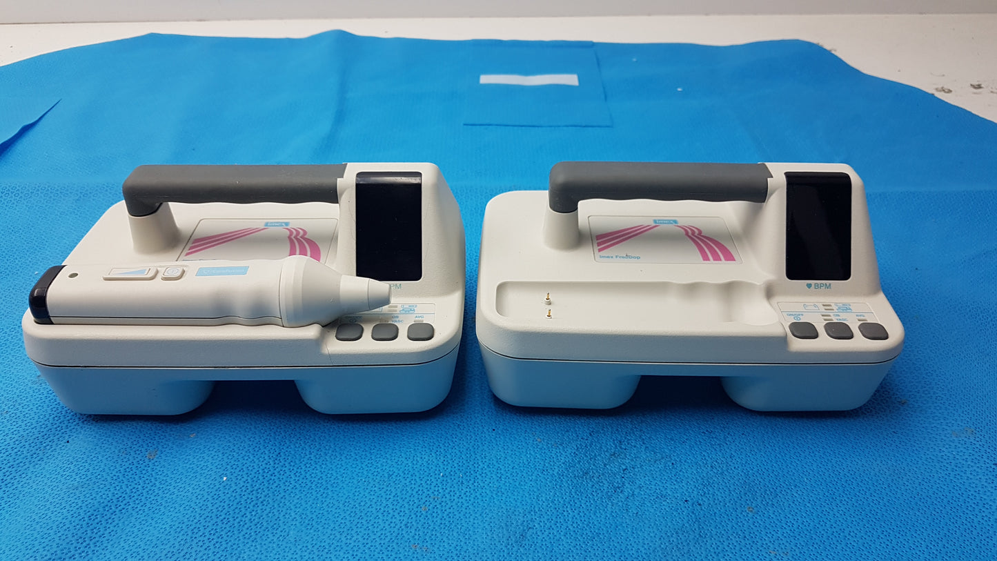 Lot of 2 Nicolet Vascular Imex FreeDop Ultrasound Doppler With 1 Probe