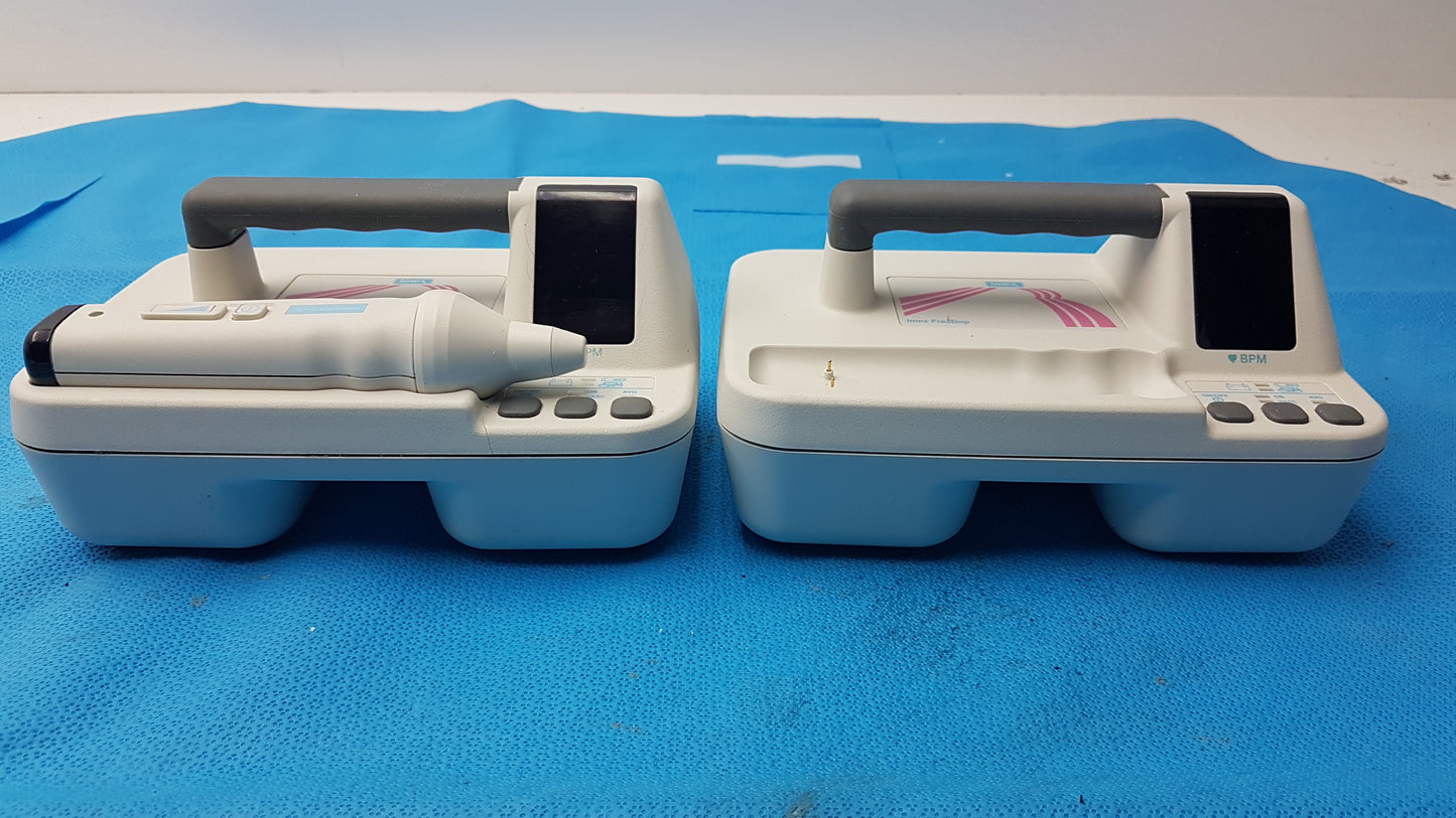 Lot of 2 Nicolet Vascular Imex FreeDop Ultrasound Doppler With 1 Probe