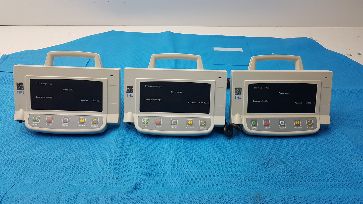 Lot of 3 BpTRU Automated Blood Pressure Monitors