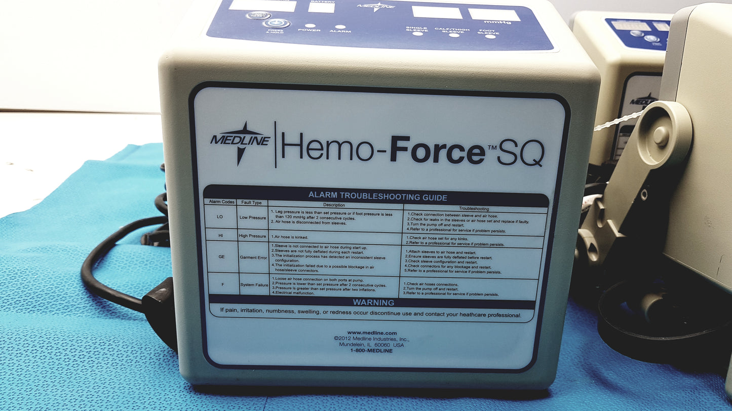 Lot of 6 Medline Hemo Force DVT Compression Pump