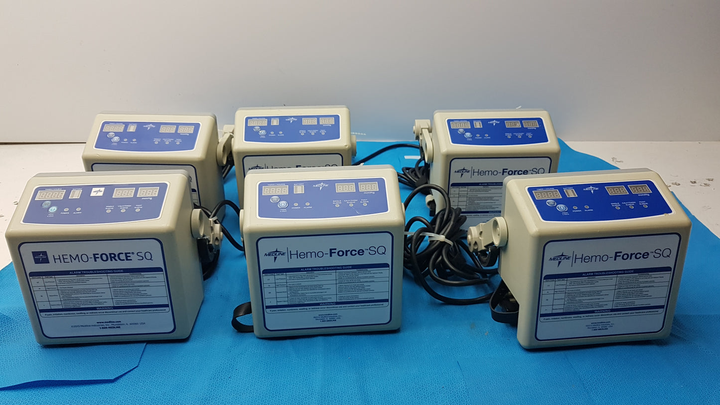 Lot of 6 Hemo Force SQ Sequential DVT Pumps Model No: MDS600SQ
