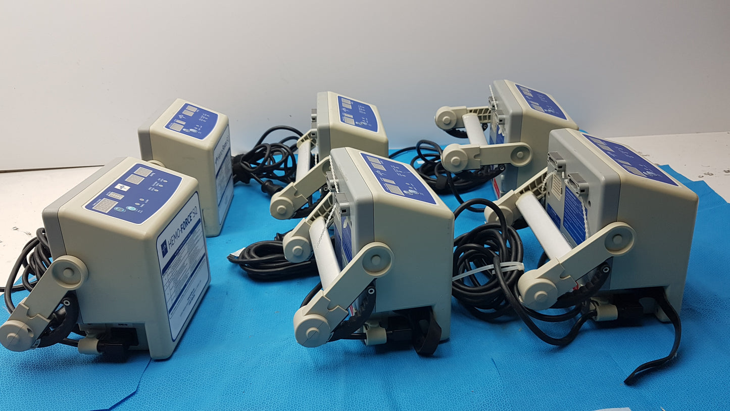 Lot of 6 Hemo Force SQ Sequential DVT Pumps Model No: MDS600SQ