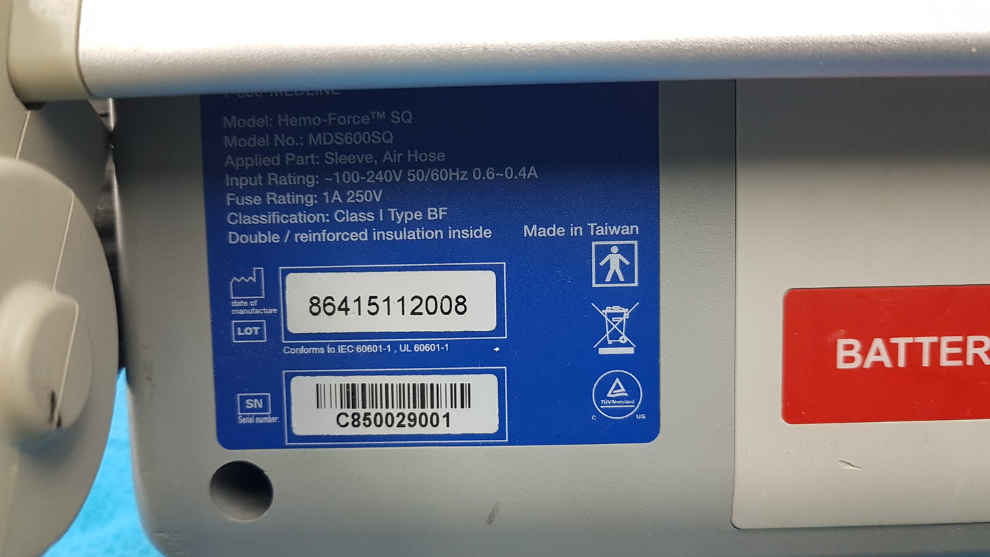 Lot of 6 Hemo Force SQ Sequential DVT Pumps Model No: MDS600SQ
