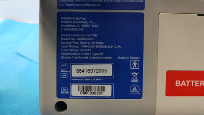 Lot of 6 Hemo Force SQ Sequential DVT Pumps Model No: MDS600SQ