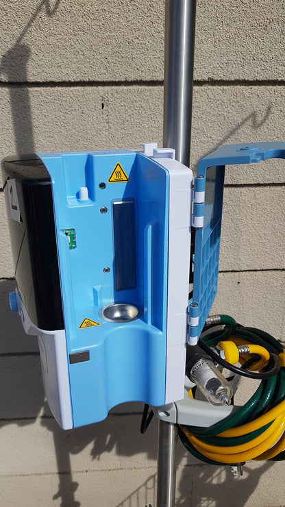 Lot of 3 Vapotherm Precision Flow Plus Hi-VNI Respiratory Units With Rolling Stands
