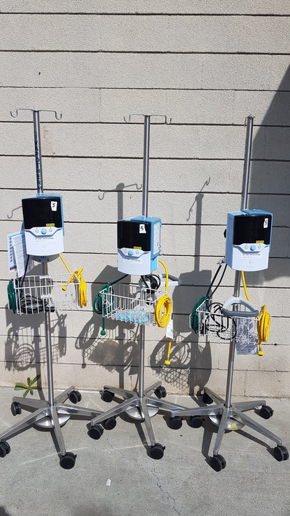 Lot of 3 - Vapotherm Hi-VNI Respiratory Therapy Units With Stands