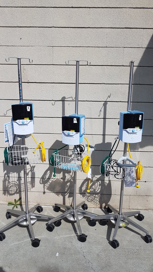 Lot of 3 - Vapotherm Hi-VNI Respiratory Therapy Units With Stands