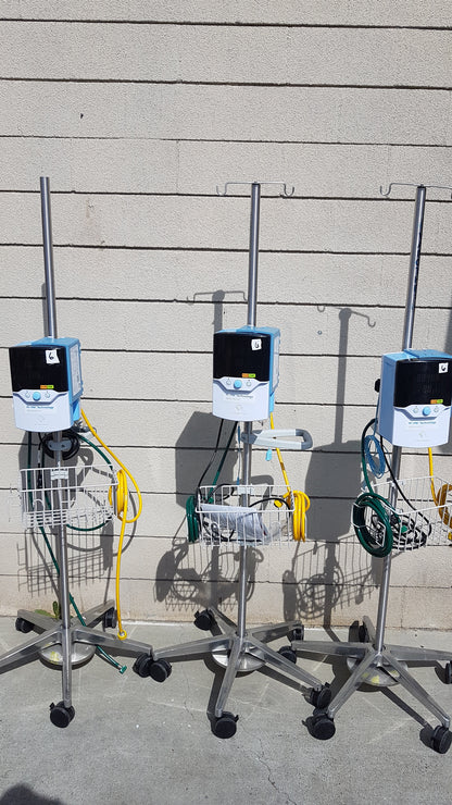 Lot of 3 Vapotherm Respiratory Therapy Units With Stands Ref Precision Flow Plus