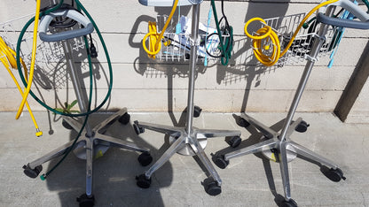Lot of 3 Vapotherm Respiratory Therapy Units With Stands Ref Precision Flow Plus
