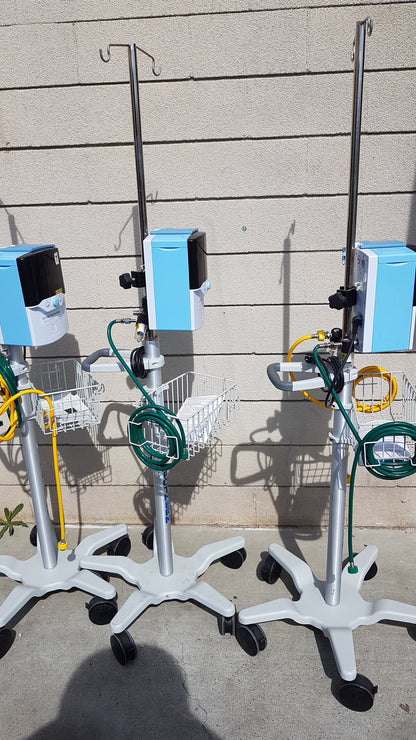 Lot of 3 Vapotherm Respiratory Therapy Units With Stands Ref Precision Flow Plus