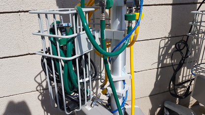 Lot of 3 Hi-VNI Technology Precision Flow Plus Respiratory Therapy Units With Stands
