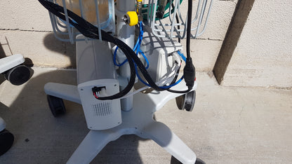 Lot of 3 Hi-VNI Technology Precision Flow Plus Respiratory Therapy Units With Stands