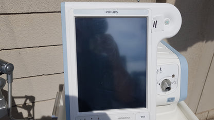 Lot of 3 Philips Respironics V60 Ventilators With Rolling Stands