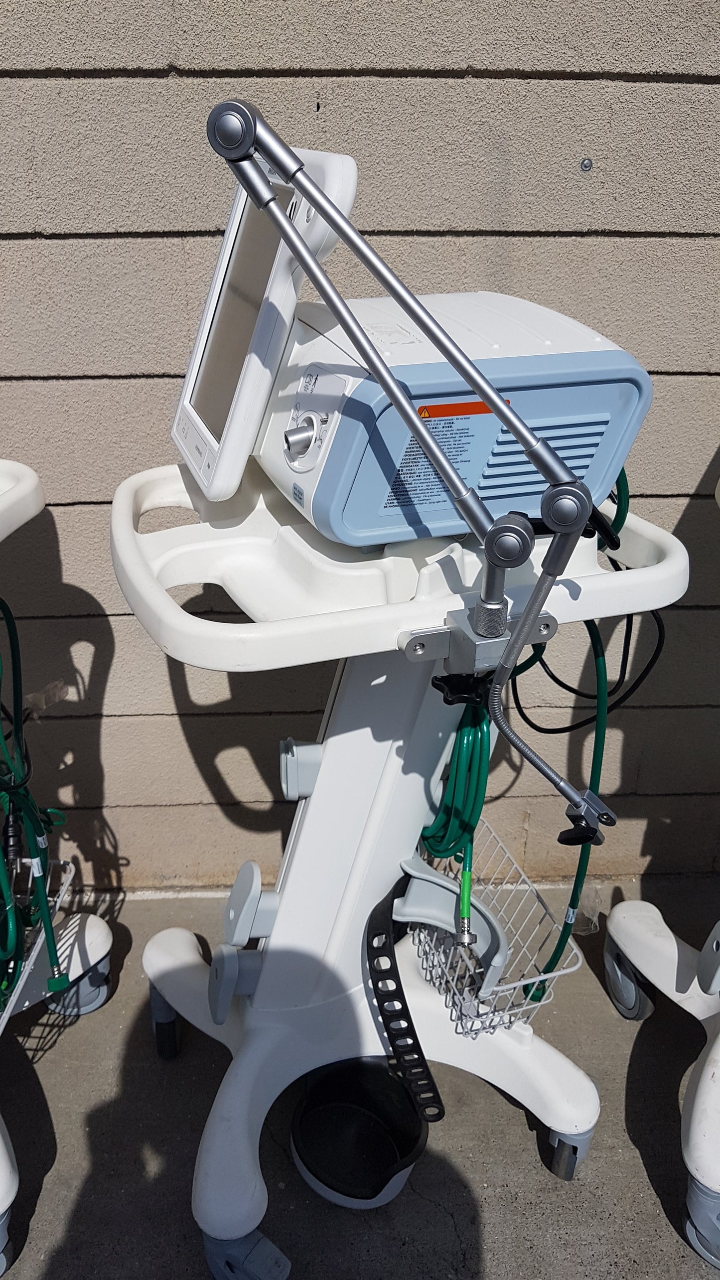 Lot of 3 Philips Respironics V60 Ventilators With Rolling Stands