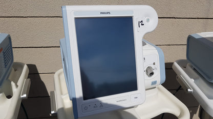 Lot of 3 Philips Respironics V60 Ventilators With Rolling Stands