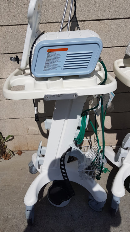 Lot of 3 Philips Respironics V60 Ventilators With Rolling Stands