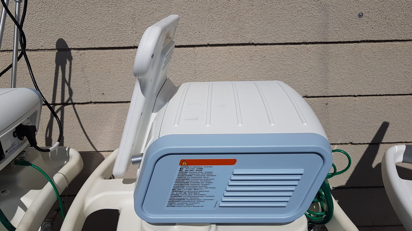 Lot of 3 Philips Respironics V60 Ventilators With Rolling Stands